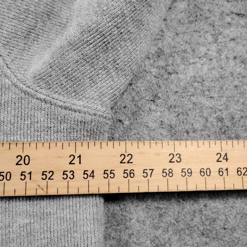 Polo Ralph Lauren Quarter Zip Pullover Men Medium Gray Cotton Sweater Mock Neck